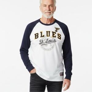 100% cotton St. Louis Blues NHL Old Time Hockey Long Sleeve shirt NWT Size: L